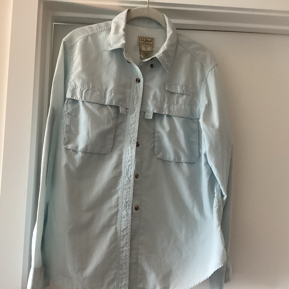 L.L. Bean Tropicwear Women's soft Shirt, back vent mesh, Sun protection.
